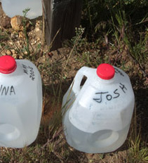 Josh 'n Anna got a personal water cache!