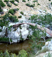 "Japanese garden" bridge over Deep Creek