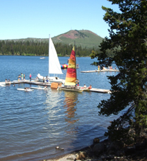 The dock at Big Lake Youth Camp